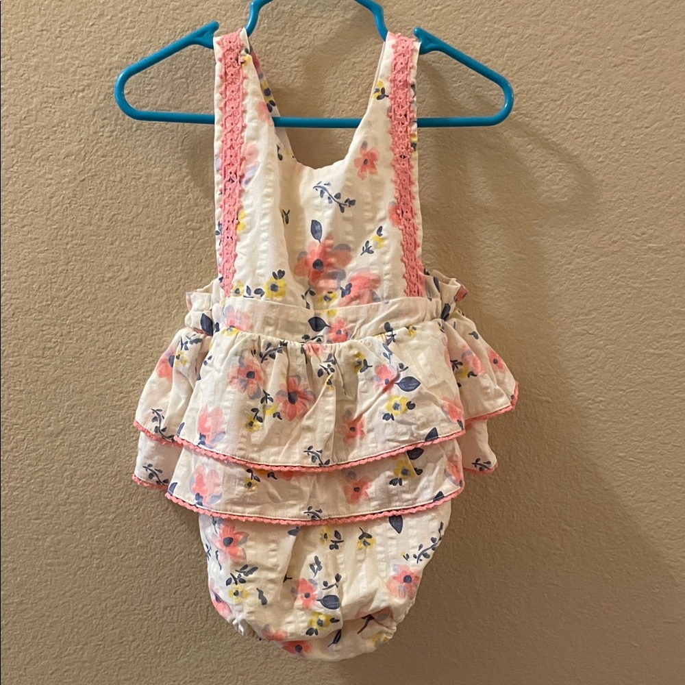 Joie Floral Ruffled Baby Romper